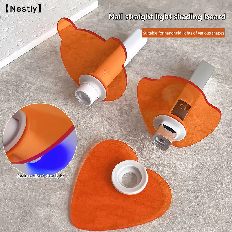 Appareils pour salon de beauté des ongles, déflecteur anti-lumière acrylique pour lampe UV à ongles de forme droite, lunettes de protection 〔Nest〕