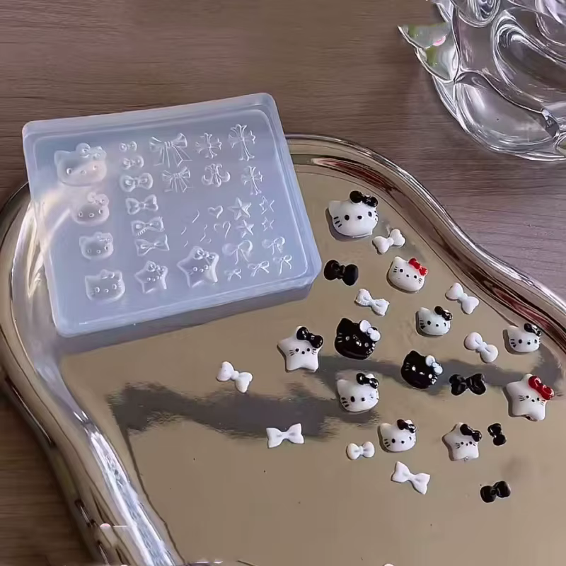 1 pièce Moule en silicone 3D en acrylique pour nail art