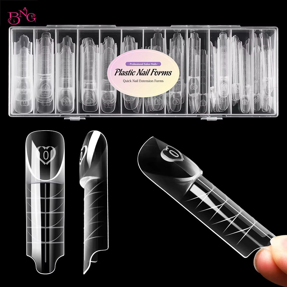 BNG 75 pièces espace ongles double formes acrylique intelligent ligne française