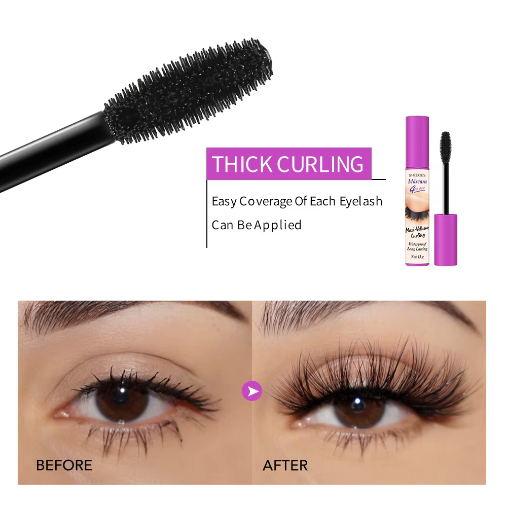 Le mascara 4D est durable, mince, recourbé et dense, imperméable, résistant à la transpiration et sans bavures.