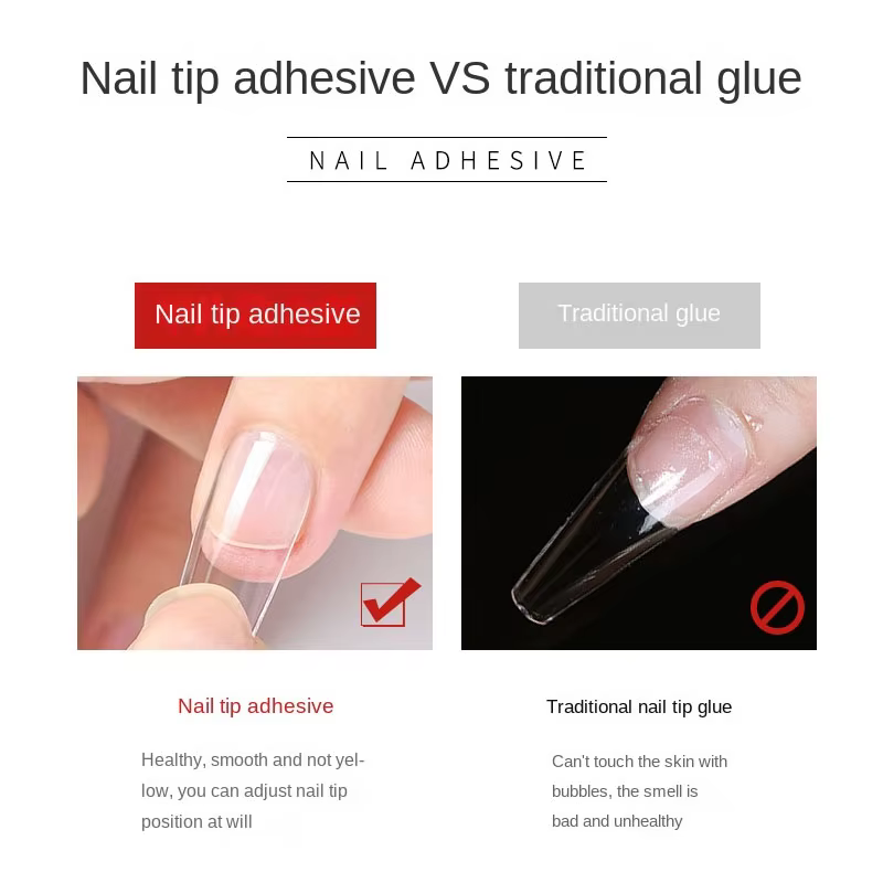 Colle à ongles forte pour faux ongles en acrylique