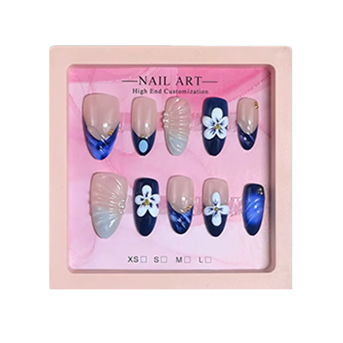 Nouveauté : 10 faux ongles en amande de taille moyenne