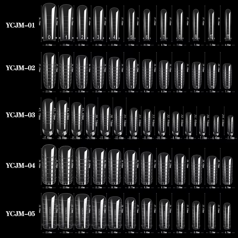 Formes d'extension d'ongles pour vernis Gel UV
