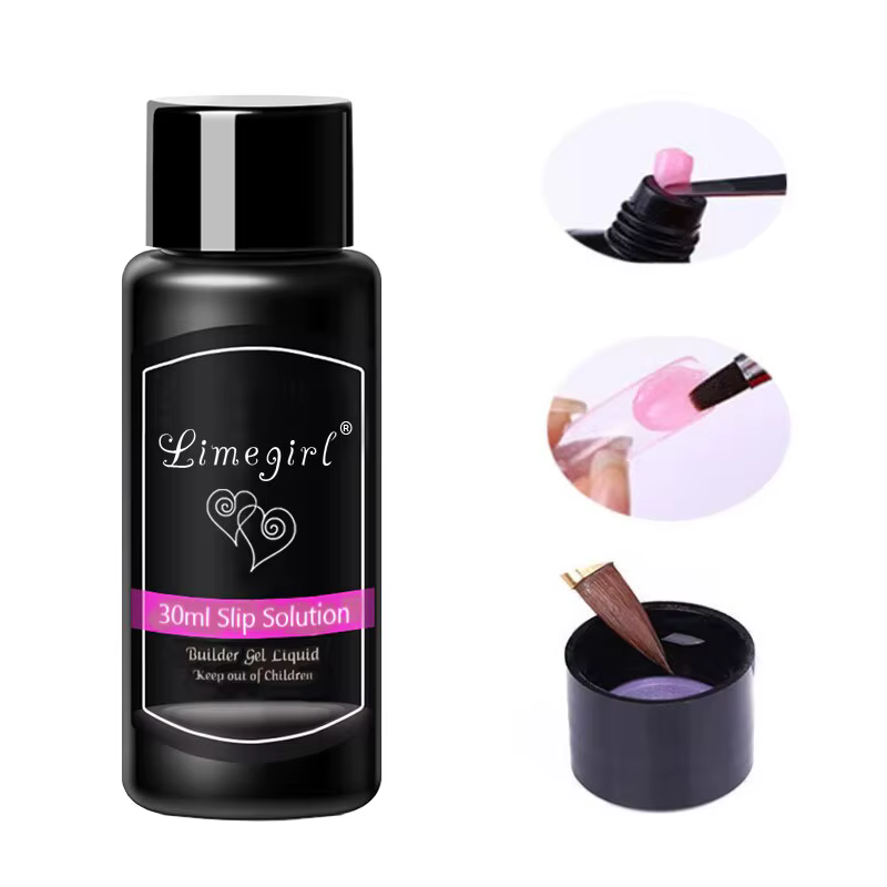 30ml Extension rapide Gel vernis Solution antidérapante Gel brosse ongles liquide Permanent indolore acrylique Nail Art