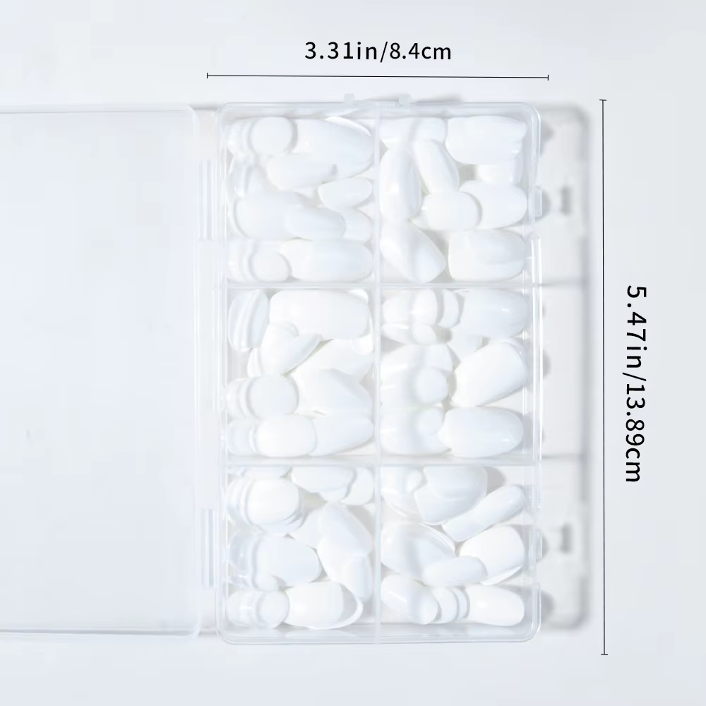 Ongles d'élipse courts 144 pièces