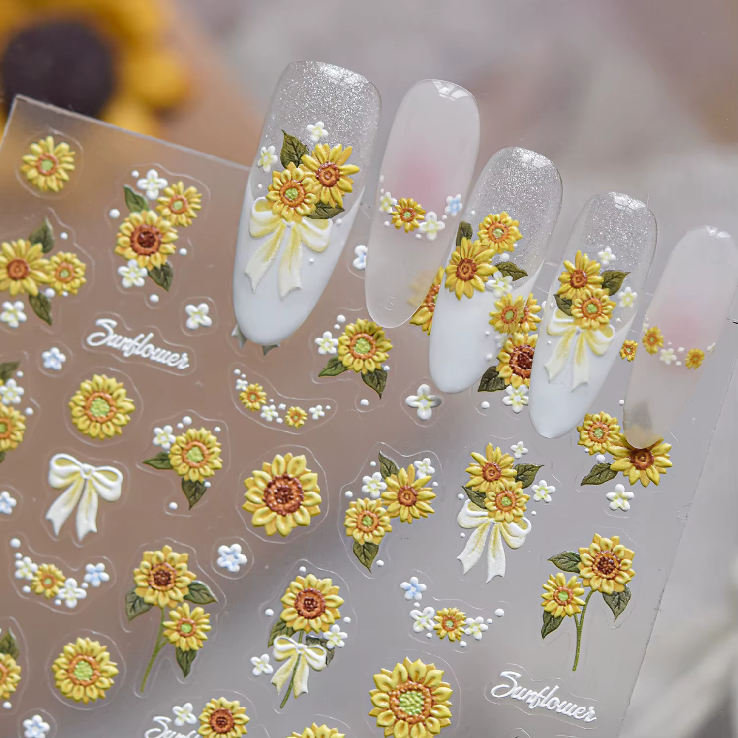 Autocollants 5D en relief pour ongles