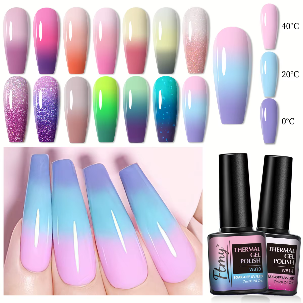 Vernis à ongles Gel à couleur changeante
