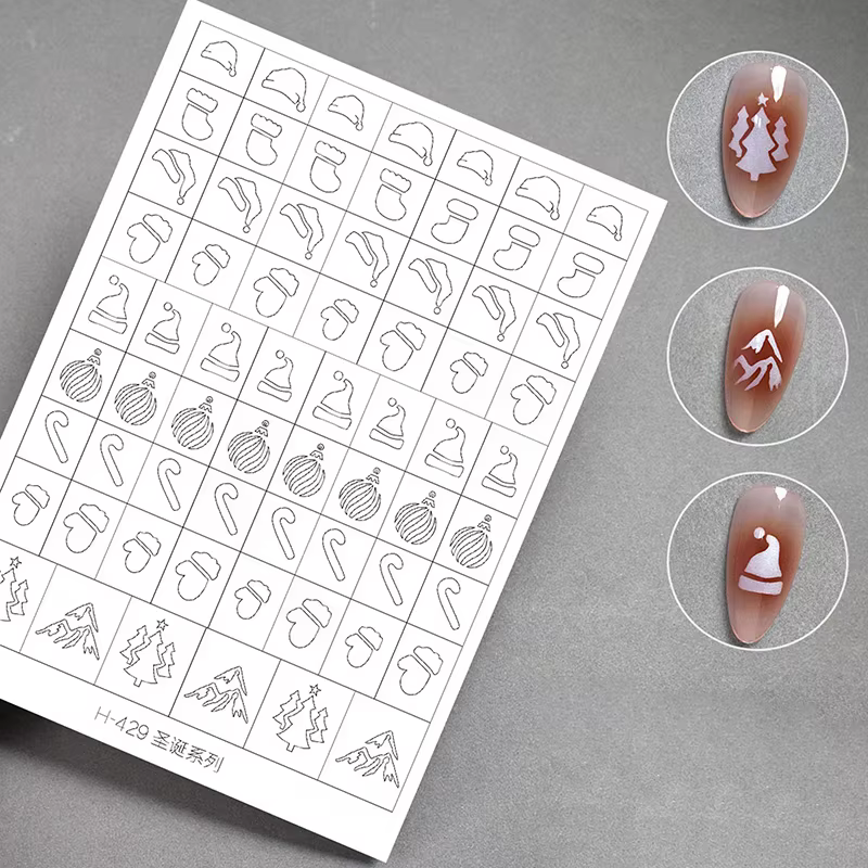 Pochoir d'aérographe pour ongles