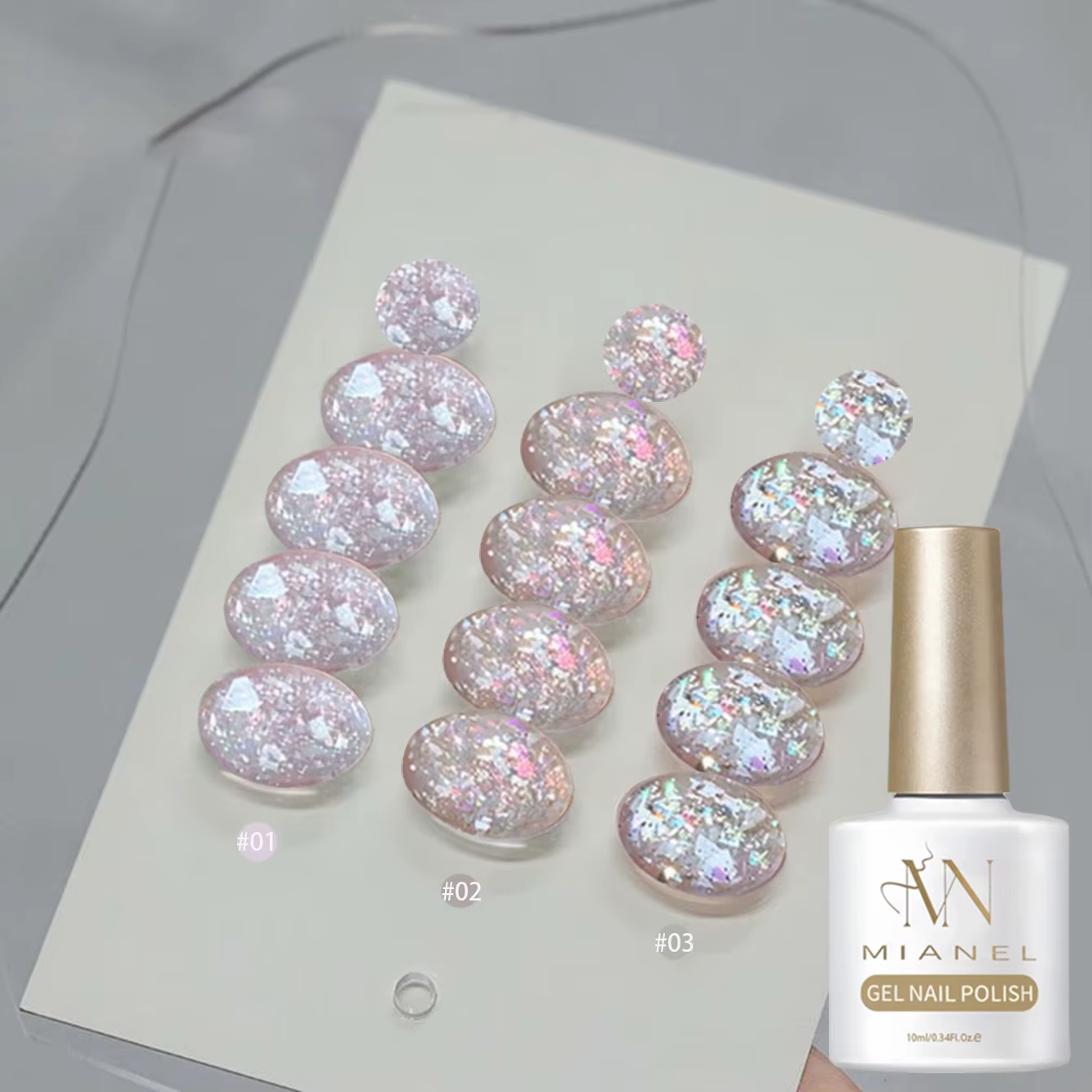 MN 10ML Beach Essentials Summer Nails Super Flash Glitter Whitening Popular Color Dreamy Fairy Broken Diamond Gel Nail Polish