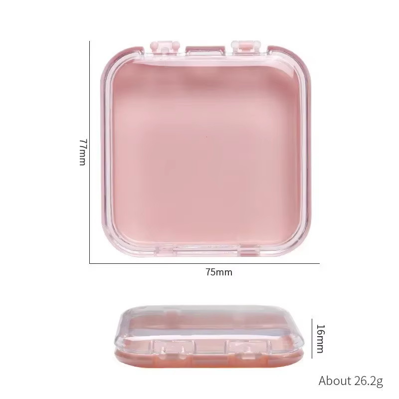 Boîtes à ongles vides pour l'emballage, boîte de forme carrée, vente en gros de pointes d'ongles, étui d'emballage à pression pour petites entreprises, 10 pièces