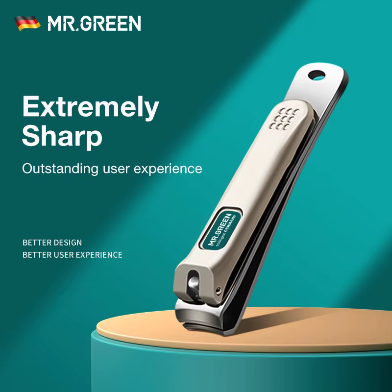 MR.GREEN coupe-ongles en acier inoxydable lame incurvée