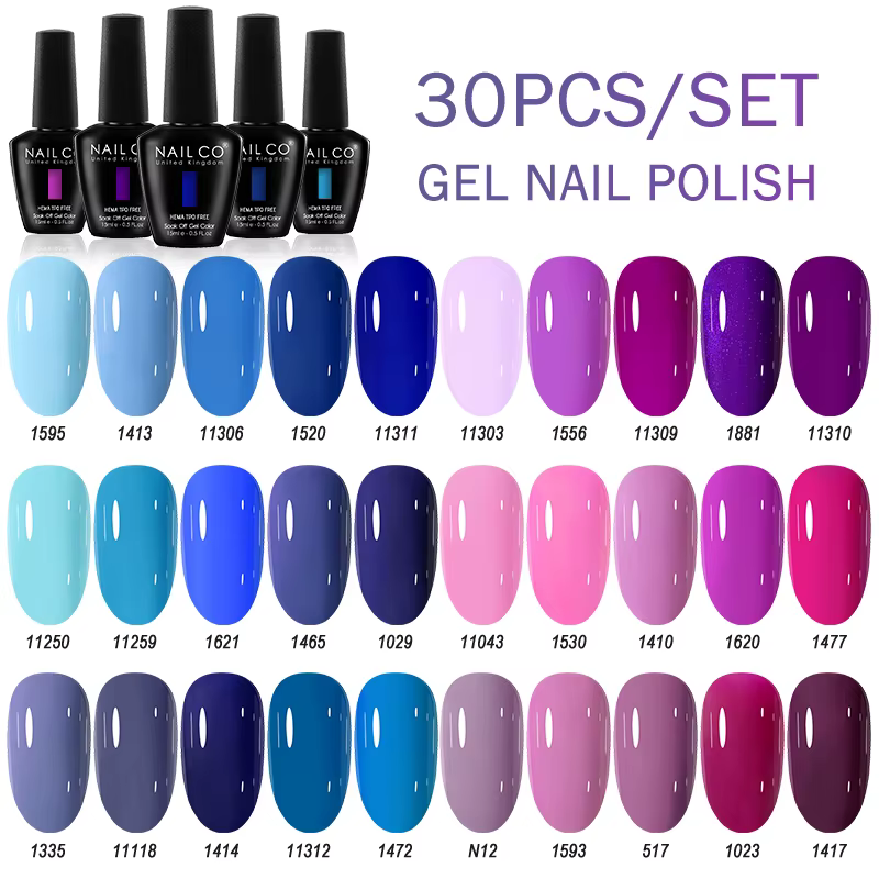 NAILCO 15ml 30pcs/Set Vernis à ongles gel UV semi-permanent Esmalte