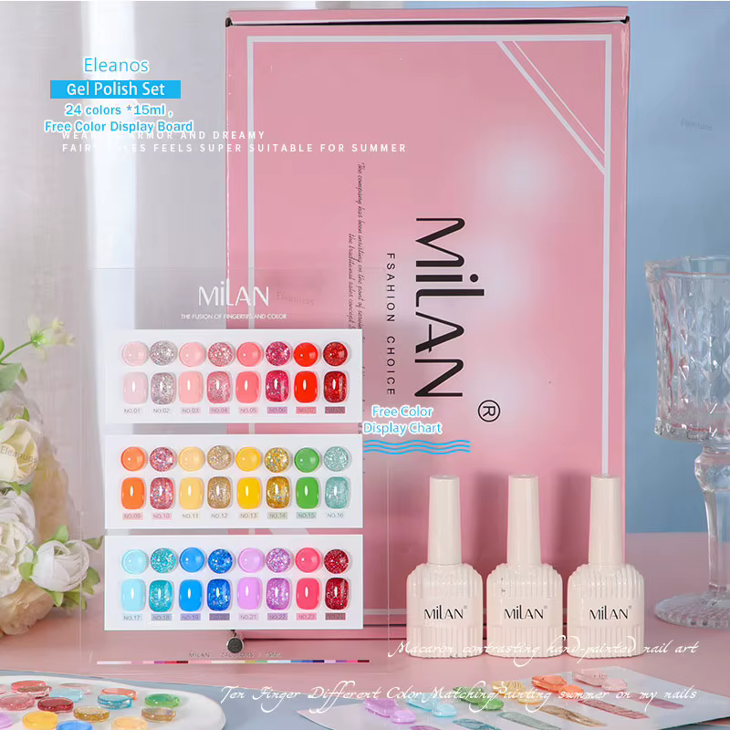 Eleanos Macaron-Ensemble de Verhéritage à Ongles Gel UV LED