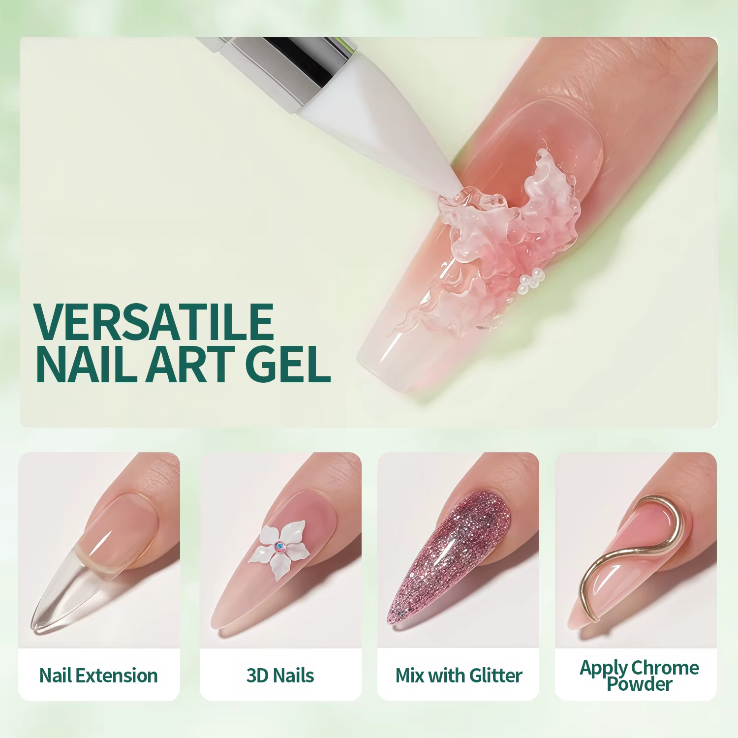 Nailpop No TPO/HEMA Gel d'extension Non collant pour ongles Art manucure sculpture UV LED durcissement modèles personnalisés faciles à utiliser Art bricolage