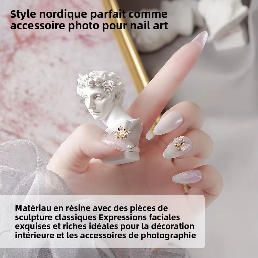 Mini Statue artistique pour Nail Art