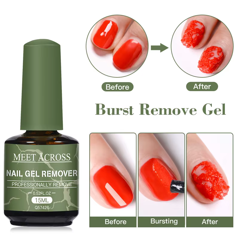1/4 bouteille de vernis à ongles dissolvant de Gel à tremper 3 Minutes élimine rapidement et facilement