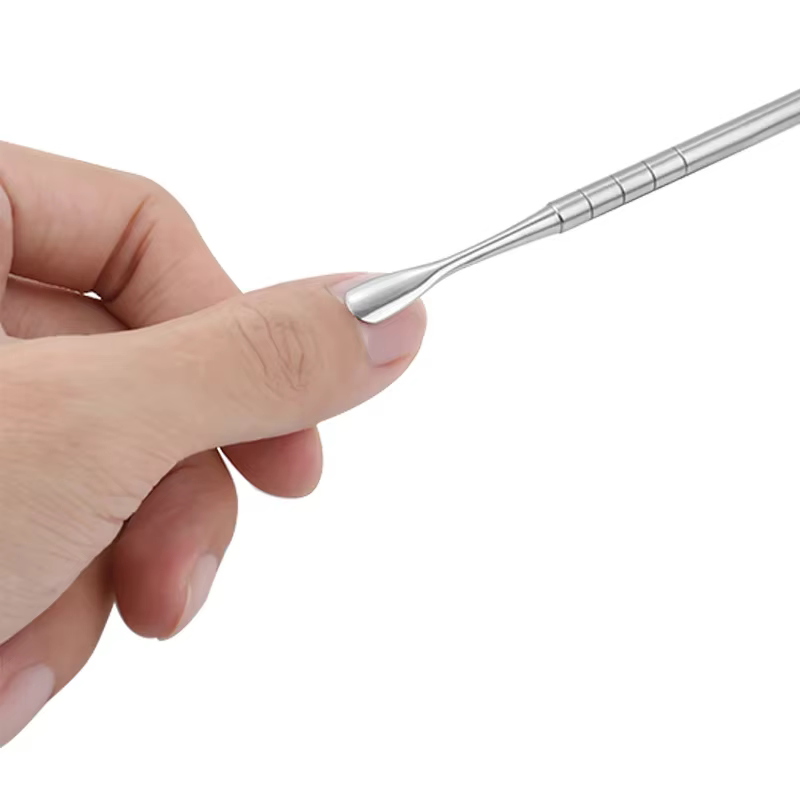 Bâtonnets de Manucure en Acier Inoxydable