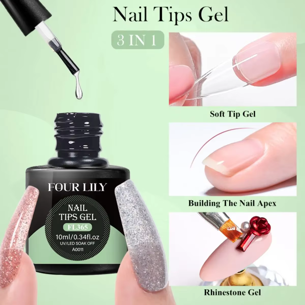 Vernis à ongles Gel 3 en 1