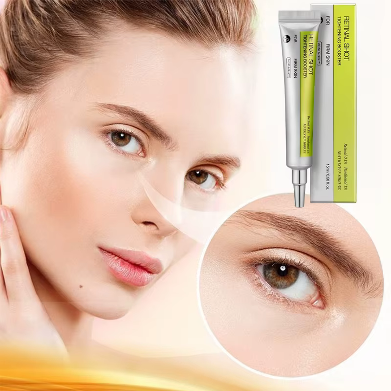 Crème pour les yeux au rétinol pour les cernes et les rides, sérum anti-âge avec traitement raffermissant à la vitamine C, Essence douce pour les yeux
