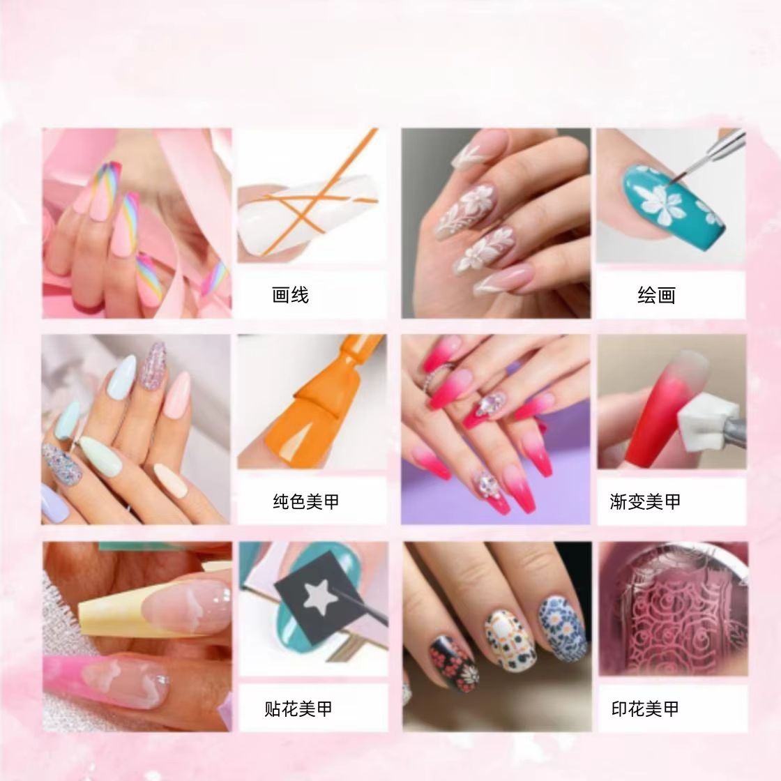 Mini Gel de Peinture pour Ongles à 60 Grilles Effet Dégradé, Vernis à Ongles pour Salon de Manucure, Texture Crémeuse Longue Durée, Application Lisse