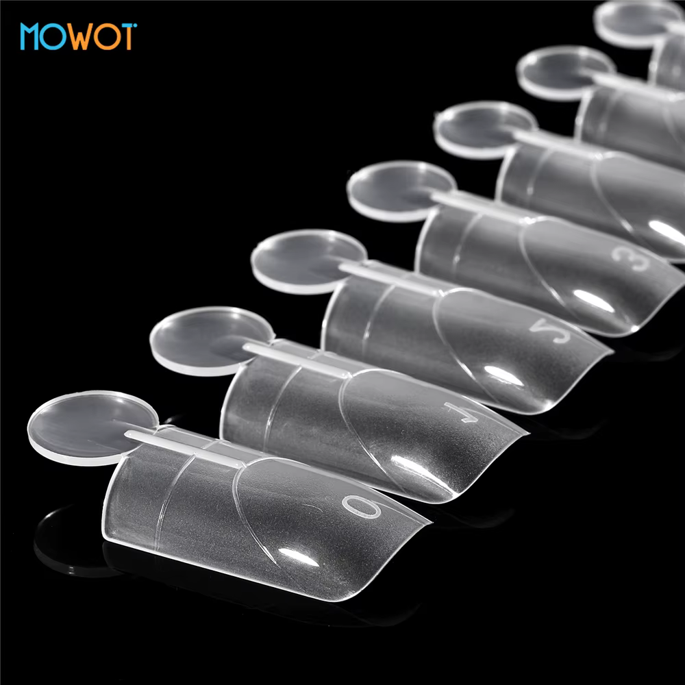 MOWOT Moules à ongles double face effet mat 140 pièces pour extension rapide