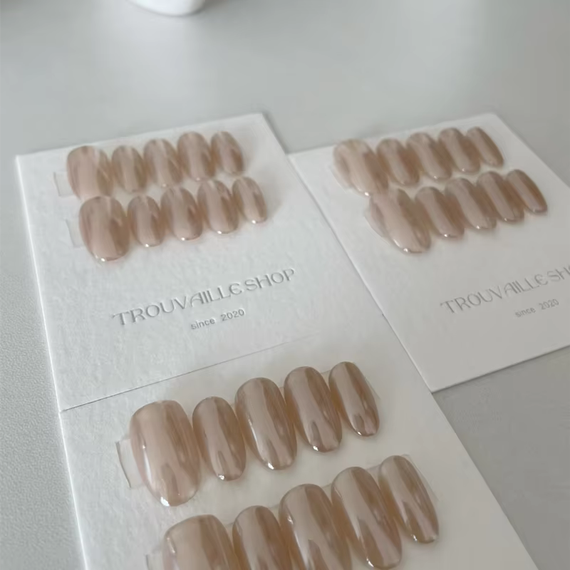 10 pièces de luxe à la main presse sur les ongles Haley Design acrylique faux