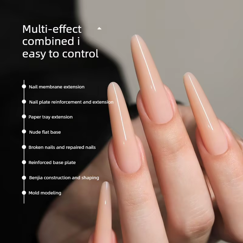 MRNAIL Masque à ongles allongé Noir et Blanc