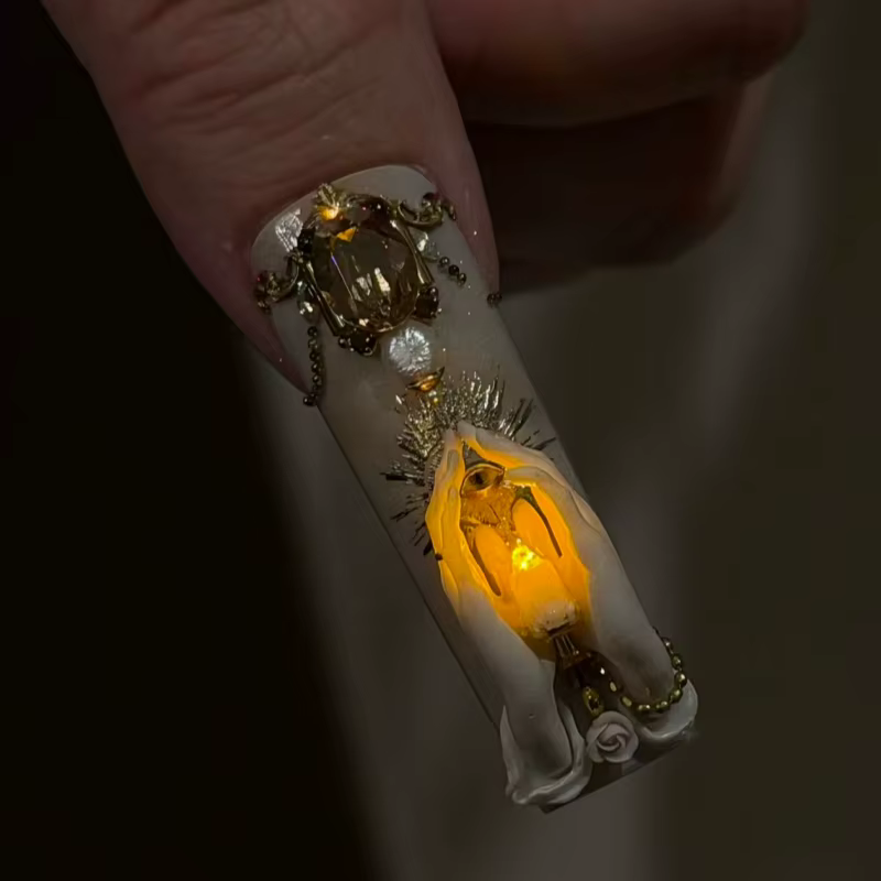 Moule à ongles 3D en Silicone Transparent