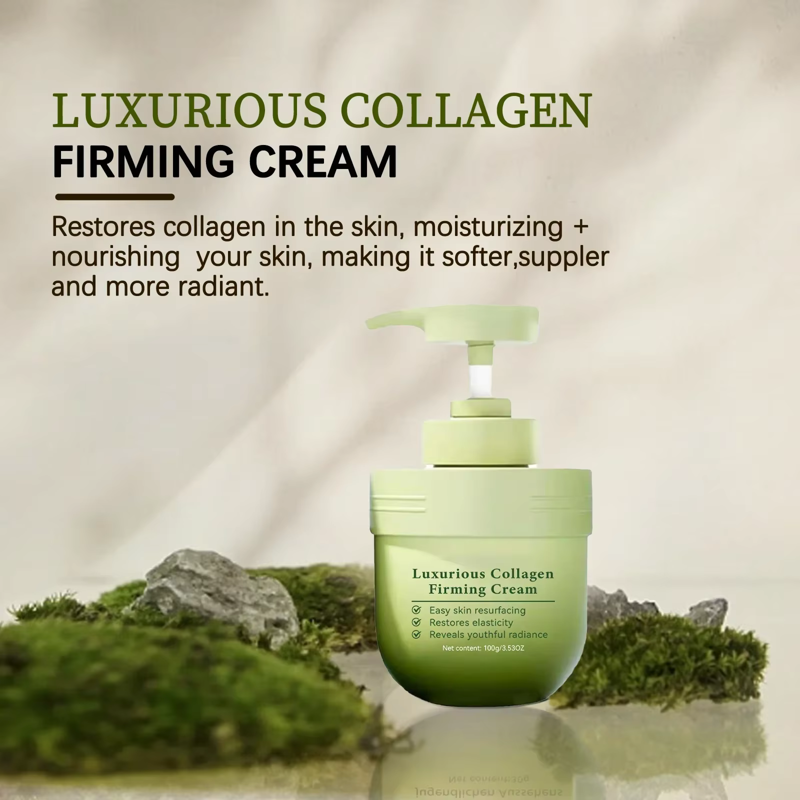 Crème de traitement corporel au collagène nourrissante en profondeur – Lot de 3 pour revivre les peaux ternes, sèches et rugueuses pour tout l'douceur et l'éclat.