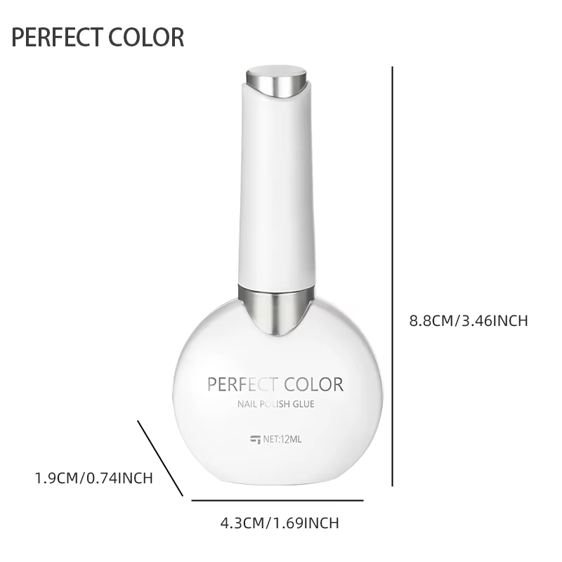 Gel constructeur transparent de couleur parfaite pour vernis à ongles 12 ml Gel fortifiant de formule auto-nivelante
