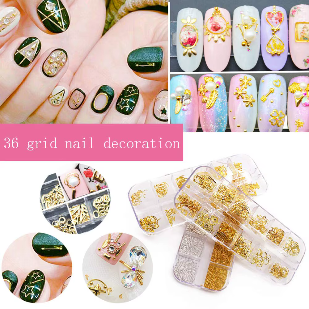 Breloques métalliques 3D pour Nail Art