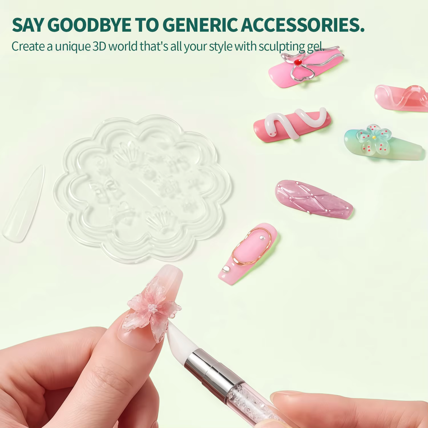 Nailpop No TPO/HEMA Gel d'extension Non collant pour ongles Art manucure sculpture UV LED durcissement modèles personnalisés faciles à utiliser Art bricolage
