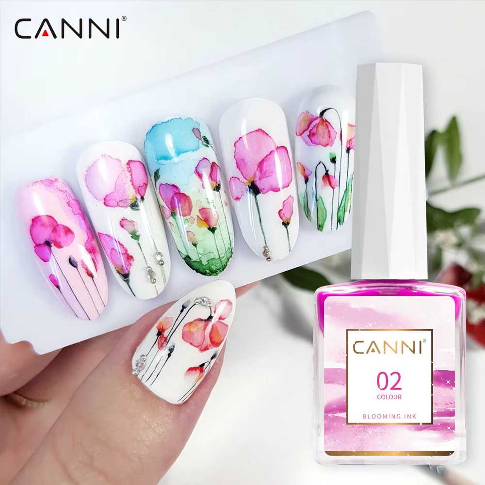 CANNI aquarelle encre pour ongles 9ml Venalisa effet fleuri