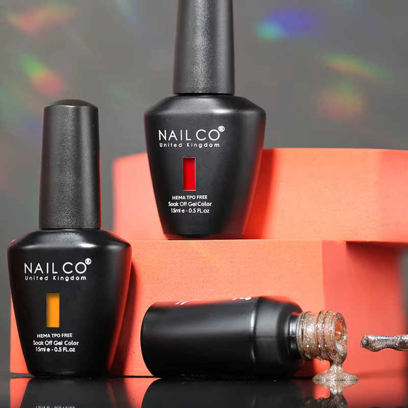 NAILCO Vernis à Ongles 119 Couleurs Gel UV Permanent 15ml