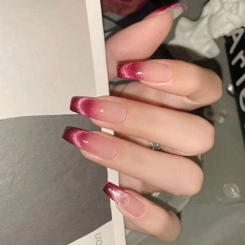 Faux ongles French Coffin N64.avec colle