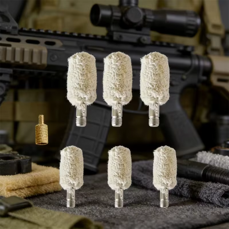 Accessoires pour armes à feu, brosses de nettoyage pour canon de calibre 12GA avec filetage en cuivre 8-32, kit d'entretien pour pistolets et fusils de chasse, pour la chasse