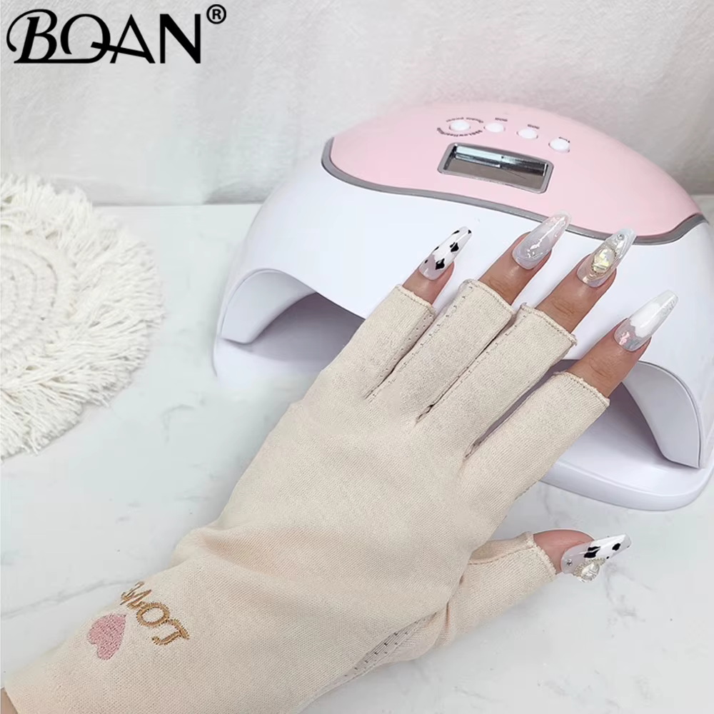 BQAN 1 Paire de Gants Anti-UV pour Ongles