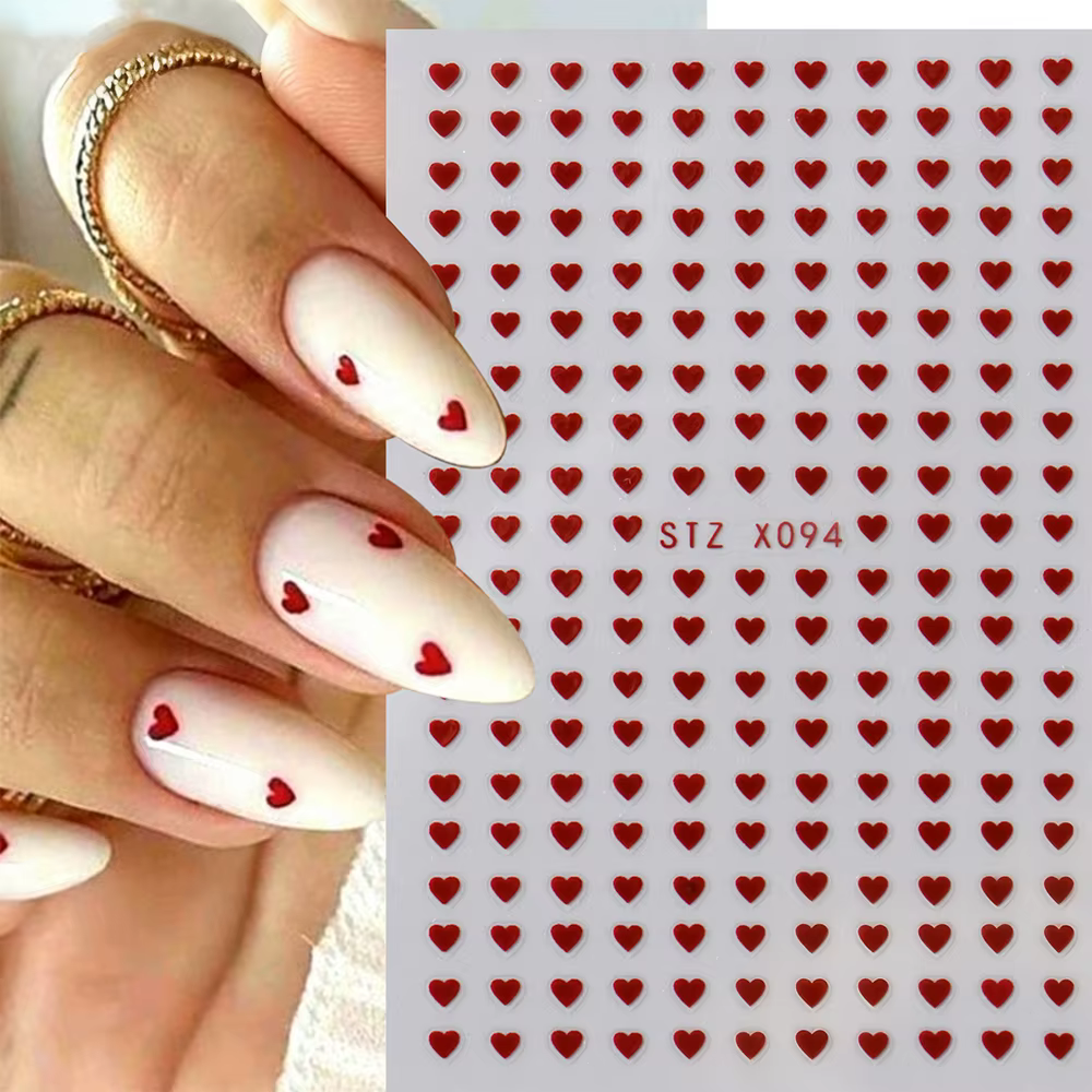 Autocollants 3D pour Nail Art de la saint-valentin