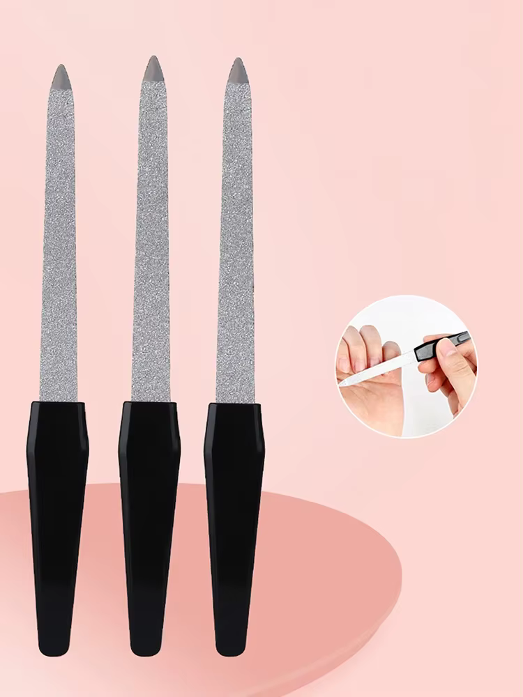 Limes à ongles professionnelles double face en 3 pièces - Parfaites pour la manucure et la pédicure à domicile et en salon !