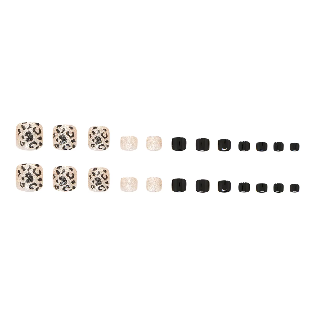 Faux ongles imprimé léopard Champagne