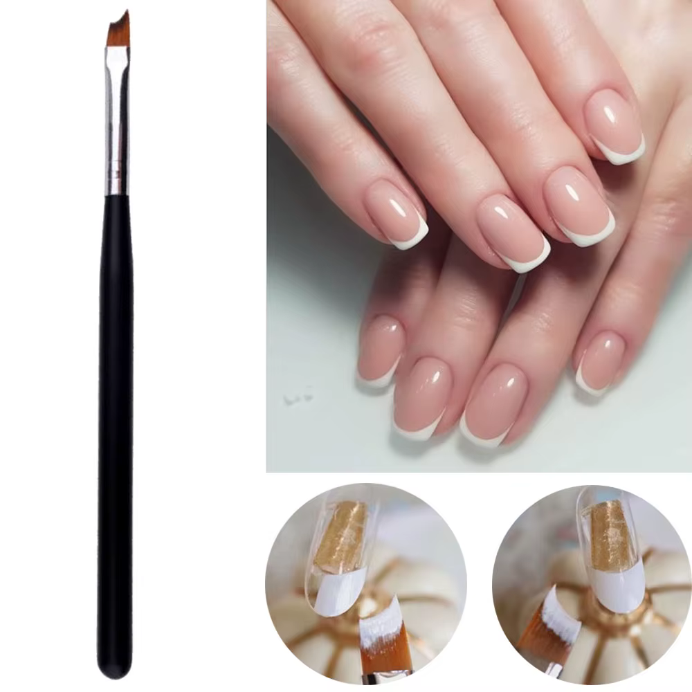 Pinceau à ongles français avec poignée noire