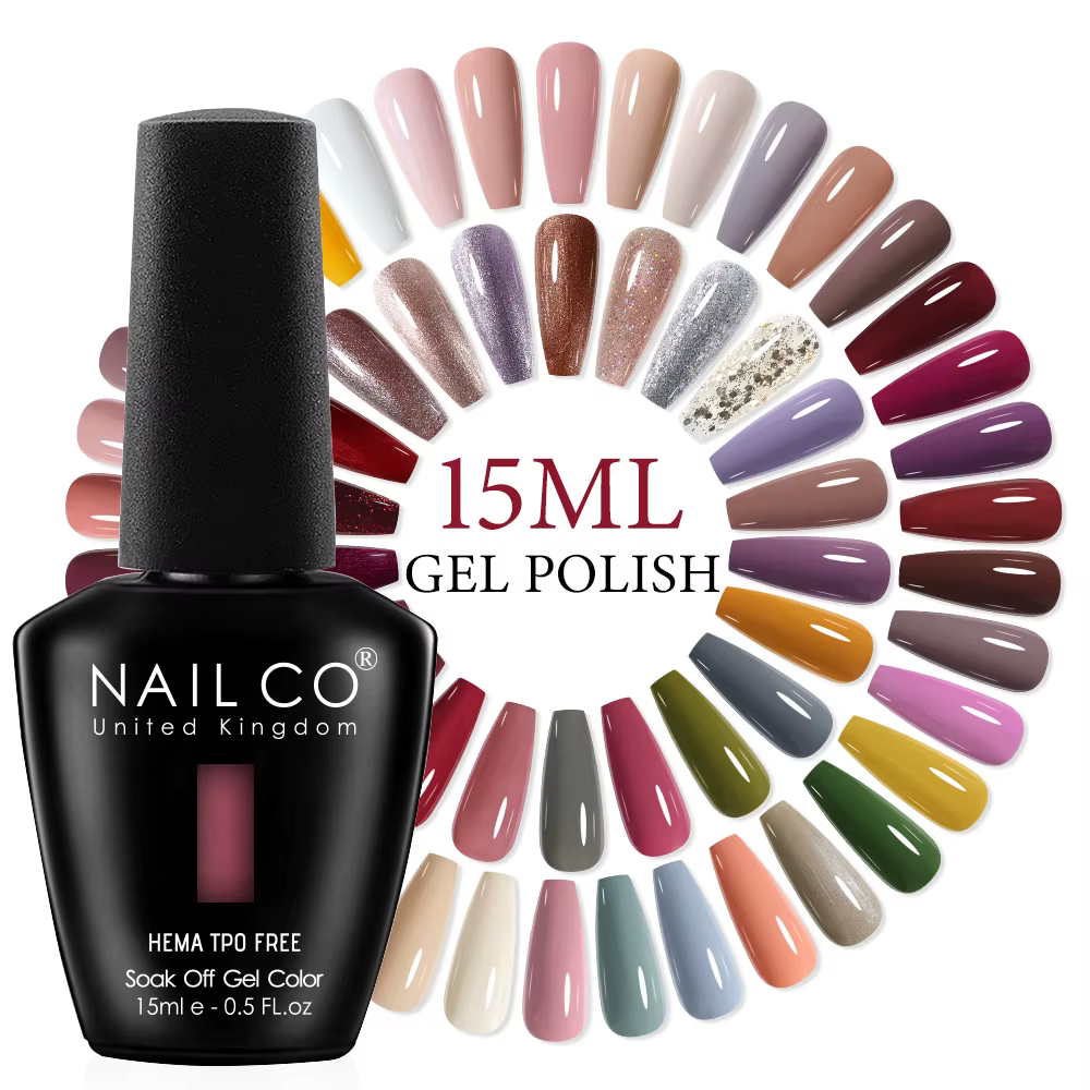  NAILCO Gel vernis à ongles automne hiver couleur 15ml nu rouge marron Semi Permanent tremper UV LED Gel hybride