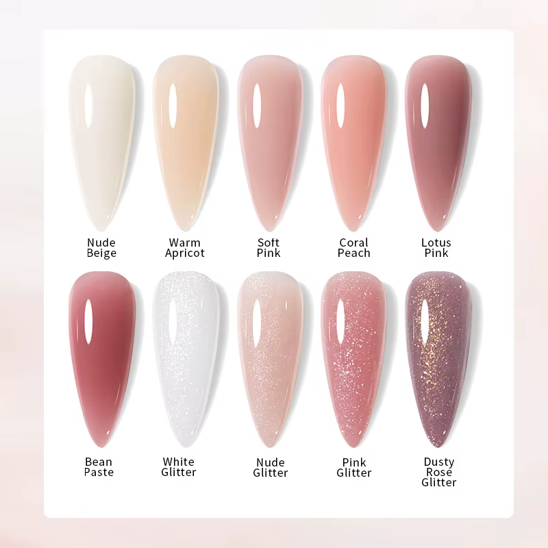 UR SUGAR 150g Gel de construction rapide rose doux 6 en 1 Acrygel pour extension d'ongles auto-nivelant