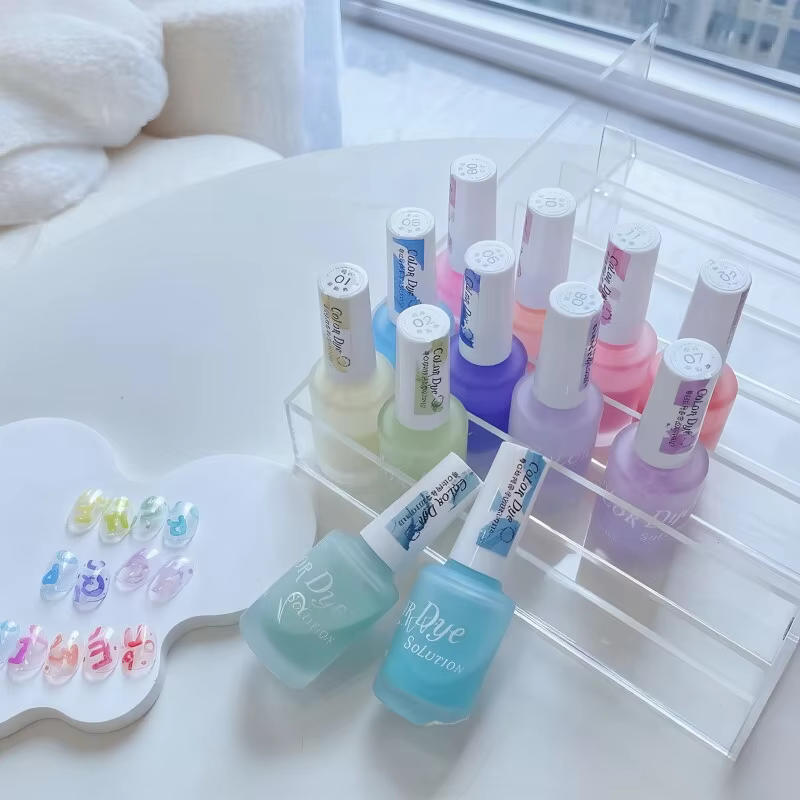  Kit de vernis gel effet nuage aquarelle 12 couleurs/ensemble pour nail art couleur macaron