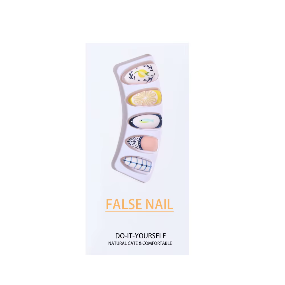 24 faux ongles press-on en acrylique