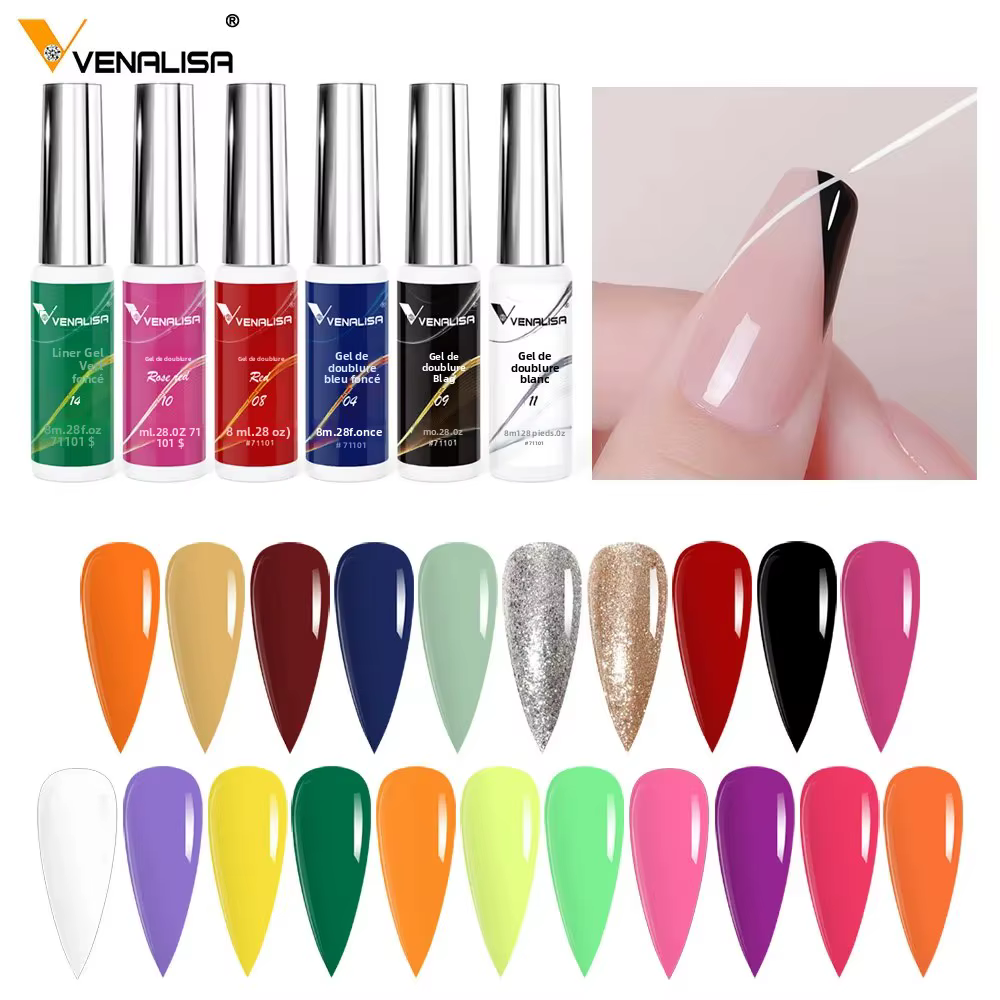 Venalisa Liner Gel 8ml Gel français peinture à ongles Gel vernis UV LED