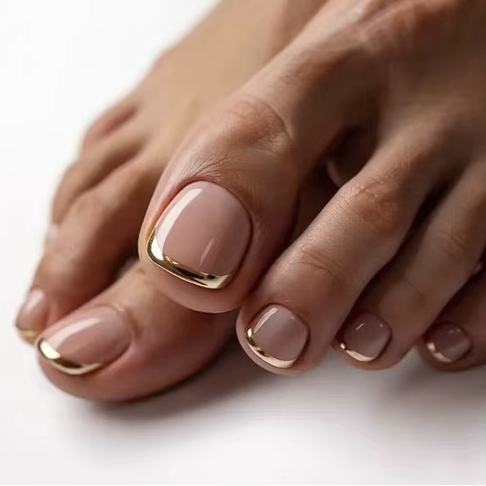 Faux ongles d'orteil à presser