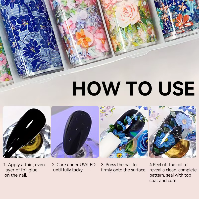 Vernis à ongles semi-permanent en gel pour transfert de motifs