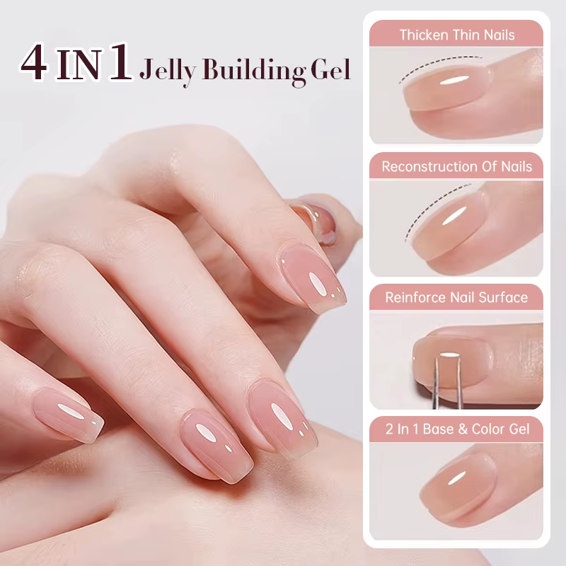 UR SUGAR 15ml Gel de Construction 4-en-1 Effet Gelée