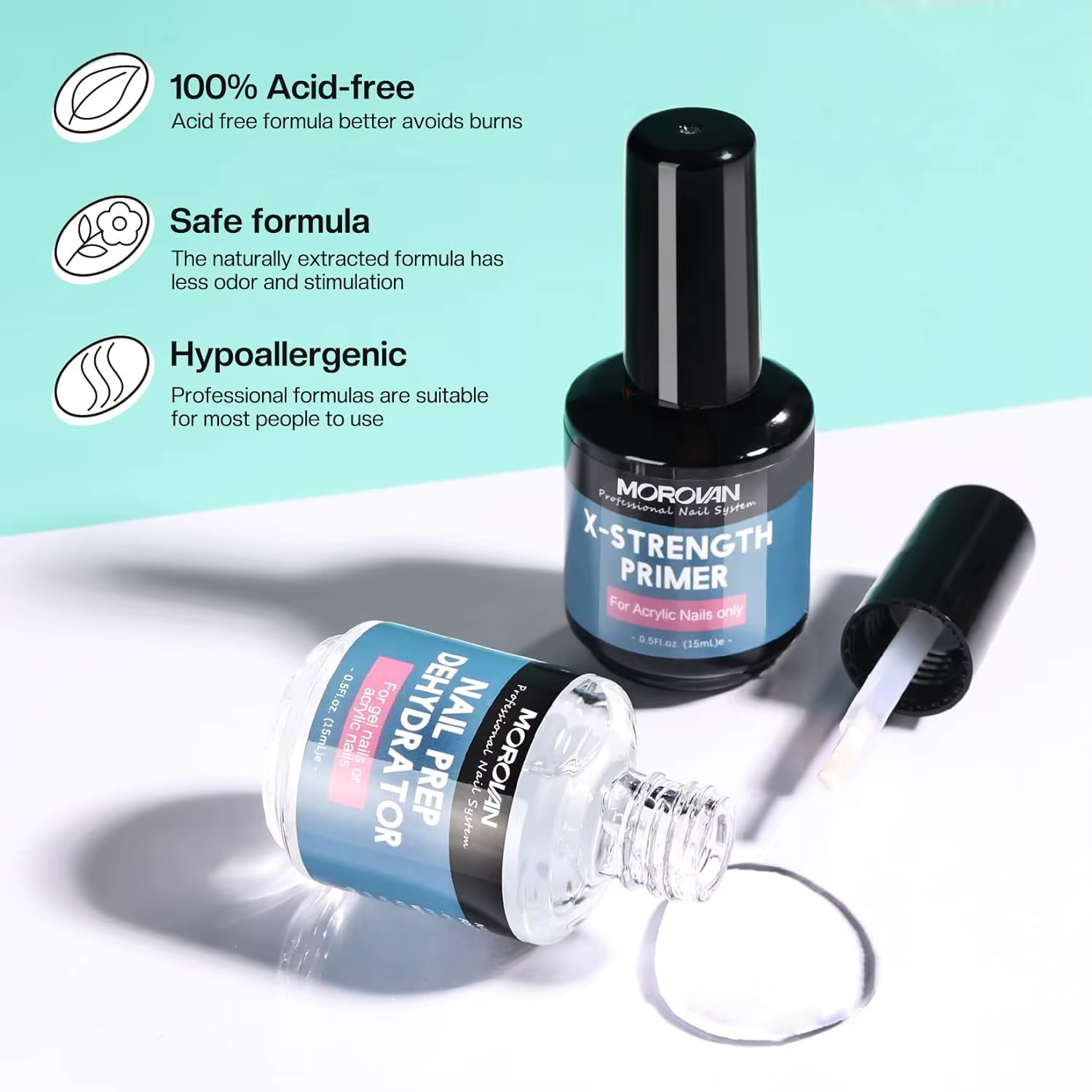 Déshydrateur de préparation des ongles et apprêt à ongles X-Strength